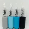 3D vison cils Capsule bouteille emballé faux cils doux naturel épais 1 paire/bouteille faux cils outils de maquillage