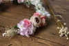 Floral Boho Bridal Crowns Headpieces Flower Sea Beach Praia -cocar Tiaras Garland Garland Garland Garden Garden Wedding Hair Acessórios AL8221