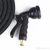 25FT Retractable Hose Natural Latex Expandable Garden Hose Garden Watering Washing Car Fast Connector Water Hose With Water Gun WDH0756