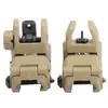 Tactical M4 AR15 AR-15 Front and Rear Flip Up Sight Rapid Transition Backup Folding Sight for Picatinny Rail