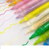 Penne per vernice acrilica PaintPen permanente 12 Colorset per carta Tela Legno Vetro pietra Ceramica Tessuto Pittura Moda Artigianato fai da te LL2373705