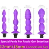 NXY DILDOS ACCESSORIOS DE PISTOLA MASAJE Fascia Mquina Seksueel Automtica Vibrador TelescPico Consoladores Pene Juguetes Sexuales Para Parejas 220111