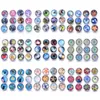 10pcs Lot Mixed Patterns Colorful Flowers 12mm Glass Snap Button Jewelry Faceted Glass Snap Fit Snap Earrings Bracelet Necklace H jllKMs