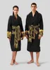 2024colors 100% cotton Top quality women men Bath Robe European and American style Supplies
