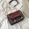 Luxury- Women's New Fashion Korean-Style Chain Messenger Bag Square Sling Bag Retro Enkel Axel