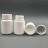 50 + 2st 30ml 30cc 30g Pe Vit Farmaceutiska tomma plastpiller Flaskor Medicinflaska med Cap Aluminium SealGood QualTit