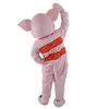 2018 Quality Hot Happy Piglet Mascot Costume High Quality Cartoon Pink Pig Anime Theme Character Christmas Carnival Fancy Costumes