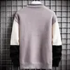 Men's Sweaters Winter Cashmere Warm Sweater Men Turtleneck Mens Pullover Patchwork Slim Fit Tops Knitted Men's Christmas Jumper1