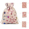 2020 Boże Narodzenie tkaniny Torba Ball Bird Elk Snowflake Stars Santa Sacks Candy Prezent Kolorowe Ozdoby Domowe Studka 0 8RH2 G2