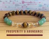 MG1291 Natural AA Grade Citrine Handmade Bracelet Tiger Eye Stone Energy Wrist Mala Bracelet Women`s Powerful Jewelry