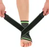 Поддержка голеностопного сустава 1 ПК Спортивные ремешки для сжатия рукава 3D плетение эластичная повязка для ног Защитный тренажерный зал FITNESS1