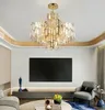 Manggic Modern Luxury Crystal Chandelier Lighting Fixture Contemporary Living Room Hängande Ljus För Hem Restaurang Inredning