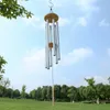 Grace Deep Resonant Antique Metal Wooden 6 Tube Windchime Chapel Bells Wind Chimes Home Ornament Handicraft Gifts sea shipping