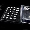 바벨 벤치 프레스 bog-24pcs/box 혼합 7 디자인 바이오 플랫스트 유연한 랩렛 스터드 링 링 말 눈 엘 엘립 귀 트래거스 귀 연골 귀걸이 q sqcnxu