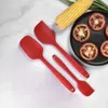 Ustensiles de cuisson spatule en silicone de qualité alimentaire ensemble de cuisson trois pièces salade remuant grande petite spatule