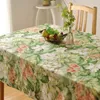 Thick cotton table cloth fresh leaf flower fashion home hotel drape factory outlets American country style