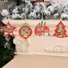 뜨거운 판매 크리스마스 장식품 크리스마스 트리 펜 던 트 나무 컬러 빛나는 작은 펜던트 크리스마스 트리 장식 작은 선물