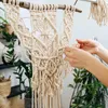 Garen Macrame Cord met houten kralen DIY katoenen touw plantenmand voor opknoping bloempot