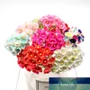 8 piezas / 40 cabezas 1 cm Mini Papel Flores Rosas Ramo Flor artificial Decoración de boda barata para Scrapbooking DIY Flores
