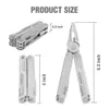 WorkPro Multi Tool 15-in-1 Pocket Tool Multi Tang Zaagsnijders voor EDC roestvrijstalen hulpprogramma's met schede Y200321