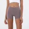 Yoga-Shorts, einfarbig, hohe Taille, Yoga-Hosen, Fitnessstudio-Kleidung, Damen-Leggings, Hüftheben, Laufen, Fitness, elastische Sport-Shorts, Höschen