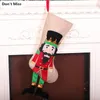 くるみ割り人形のクリスマスストッキングホーム新年のクリスマスデコレーション2021ギフトバッグT200909