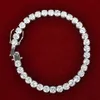 Bling Zircons tenniskedjor armband för kvinnor koppar guldfärg Hip Hop Rock Street Jewelry1033826