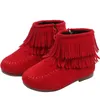 Dzieciowe buty śniegowe zimowe kolorowe kolorowe chłopcy botki pluszowe ciepłe dzieci dziewczęta krótkie buty antypoślizgowe bawełniane buty LJ201202