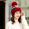 Beanie / Skull Caps Berretti Berretto invernale Donna Cappello Sciarpa Colletto siamese Ragazze Cute Slouchy Knit Skull Beret Beanie Muts # 2S30 # N1