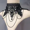 Chokers vintage wiktoriańska lolita gotycka koronkowa naszyjnik wampir cosplay kostium choker halloween koktajl wieczorowy sukienka biżuterii 39991754