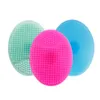 1pc Body Cleansing Skin Spa Scrub Cleanser Brush Washing Exfoliating Blackhead Remover Soft Silicone Pad Brush3700873