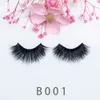 25mm Lashes 3D Soft 100% Mink Hair False Eyelashes Long Wispies Multilayers Fluffy Eye Lashes Extensions Handmade Makeup Reusable 5D Lashes