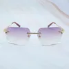 2022 usine en gros de haute qualité modèle hommes panthère soleil grand carré polygone nuances pour femmes luxe Vintage hommes lunettes de soleil