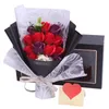 Jabón rosa ramo regalo conservado jabón eterno rojo púrpura azul rosa caja de regalo navidad boda día de san valentín decoración para el hogar ffb3886