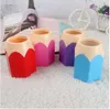 Cute POP Creative Pen Holder Vase Color Pencil Box Makeup Brush Stationery Desk Set Tidy Design Container Gift Storage Supplies