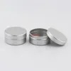 Tarro de aluminio vacío redondo de 10g x 100, tapas deslizantes para el cuidado Personal, bálsamo labial, caja de Metal, crema cosmética, contenedor de exhibición de muestra, Canshipping