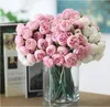 Simulation Decorative Flowers 27 head tea rose bouquet rafiza artificial wedding handhold flower home decoration photography layout