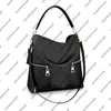 M44014 M44012 MeLIE women shoulder bag purse emboss grained cowhide leather trim designer top handle handbag tote