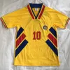 1994 رومانيا هاجي RETRO خمر منزل AWAY تايلاند الجودة لكرة القدم بالقميص الزي الرسمي لكرة القدم البلوزات قميص شعار التطريز camiseta فوتبول