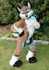 Mascote trajes fursuit lobo cão husky mascote traje jogo jogo vestido roupa publicidade halloween adultos tamanho fursuit caráter