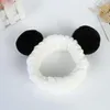 Novas Mulheres Panda Ears Headband Moda Dos Desenhos Animados Elástico Bonito De Pelúcia Torcido Banda De Cabelo Cabelo Quente Acessórios Presente Jóias