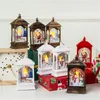 Boże Narodzenie Night Light Desktop Lampa Party Dekoracje Luminous Santa Snowman Elk Dekoracji Lampa Wesołych Świąt Home Office Desktop Decoratio