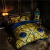 White Gold European Luxury Classic Bedding set Winter Thick Velvet Flannel Fleece Duvet cover Bed Linen Fitted Sheet Pillowcases C316t