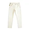 SAUCE ORIGIN Raw Denim Selvedge Taper Men Embryo Color Point White men's Jeans 201111