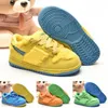 SB Dunk Low Green Bear Enfants Basket Chaussures One Penny Hardaway Enfants Tennis FOAM Aubergine Basket Sport Chaussures Plein Air Athletic Sneaker chaussure