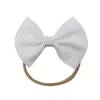 Baby Girls Bows Headbands Toddler Nylon Elastic Hair Accessories Kids Bowknot Headwear Newborn Decor