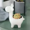 Potenciômetro de flor de cerâmica Planta suculenta animais forma plantadores potes vaso para casa escritório jardim desktop decoração bonsai y200723