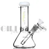 8" Shisha Glasbongs Heady Beaker Bong Percolator Dab Rigs Wasserpfeife Rauchpfeifen mit Kräuterschale Wachs Quarz Banger Zubehör