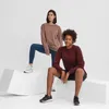 Tops de yoga holgados para mujer, suéter cálido de manga larga, ropa de gimnasio para correr, deportes, abrigo informal, sudaderas con capucha, camisas que combinan con yoga le8649593