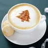 16 шт. / Установить кофемашина для кофейных инструментов FORM FORM CAFE ART BARISTA TRATLASS Шаблон Strew Pad Duster Spray Print Print Flush Coffee Инструменты здоровья